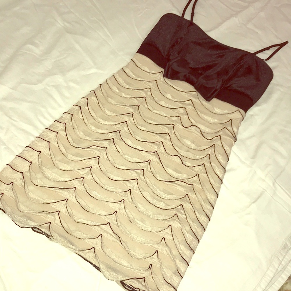 Black and cream dress size xs